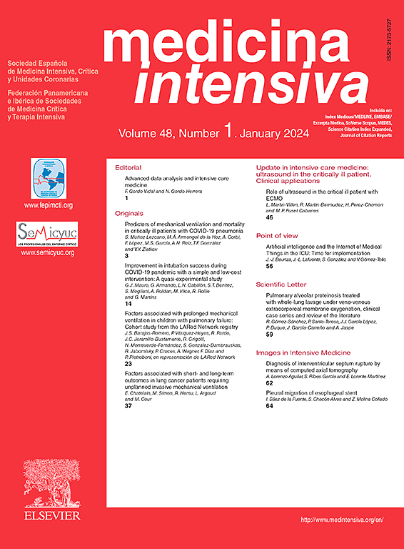 Go to journal home page - Medicina Intensiva (English Edition)